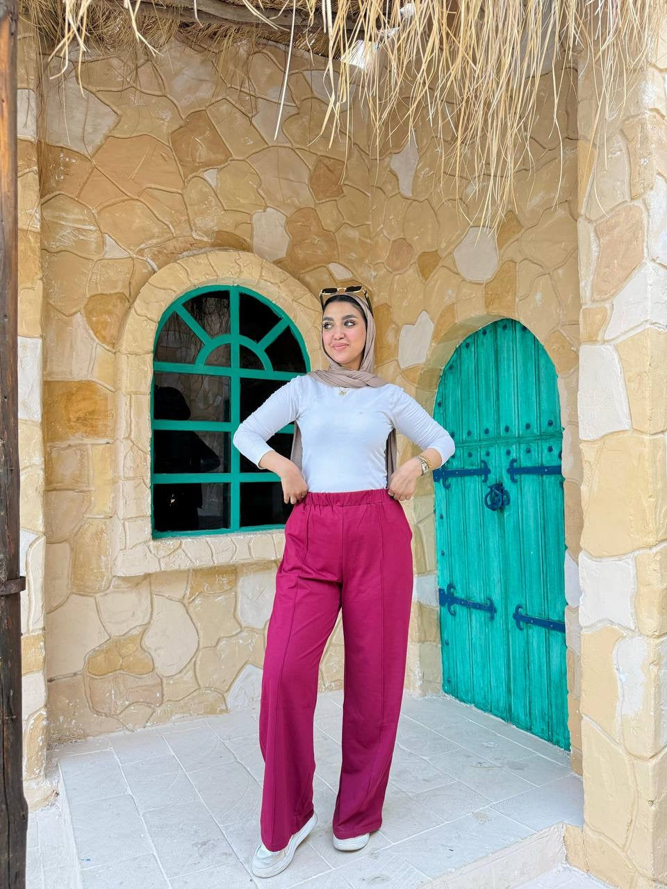 Vibrant Wide-Leg Pants Nosha Store
