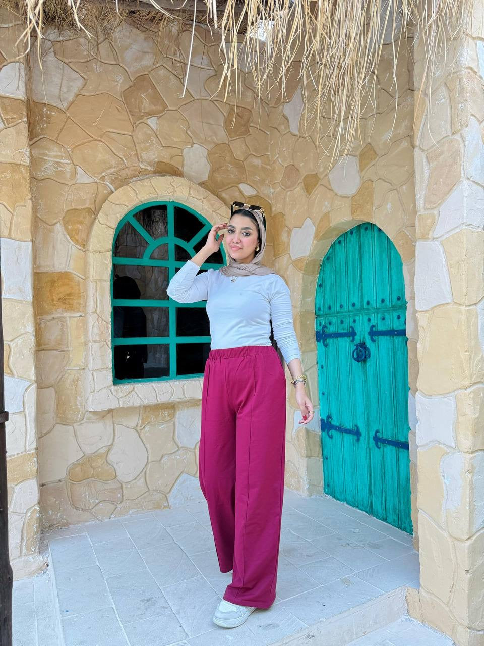 Vibrant Wide-Leg Pants Nosha Store
