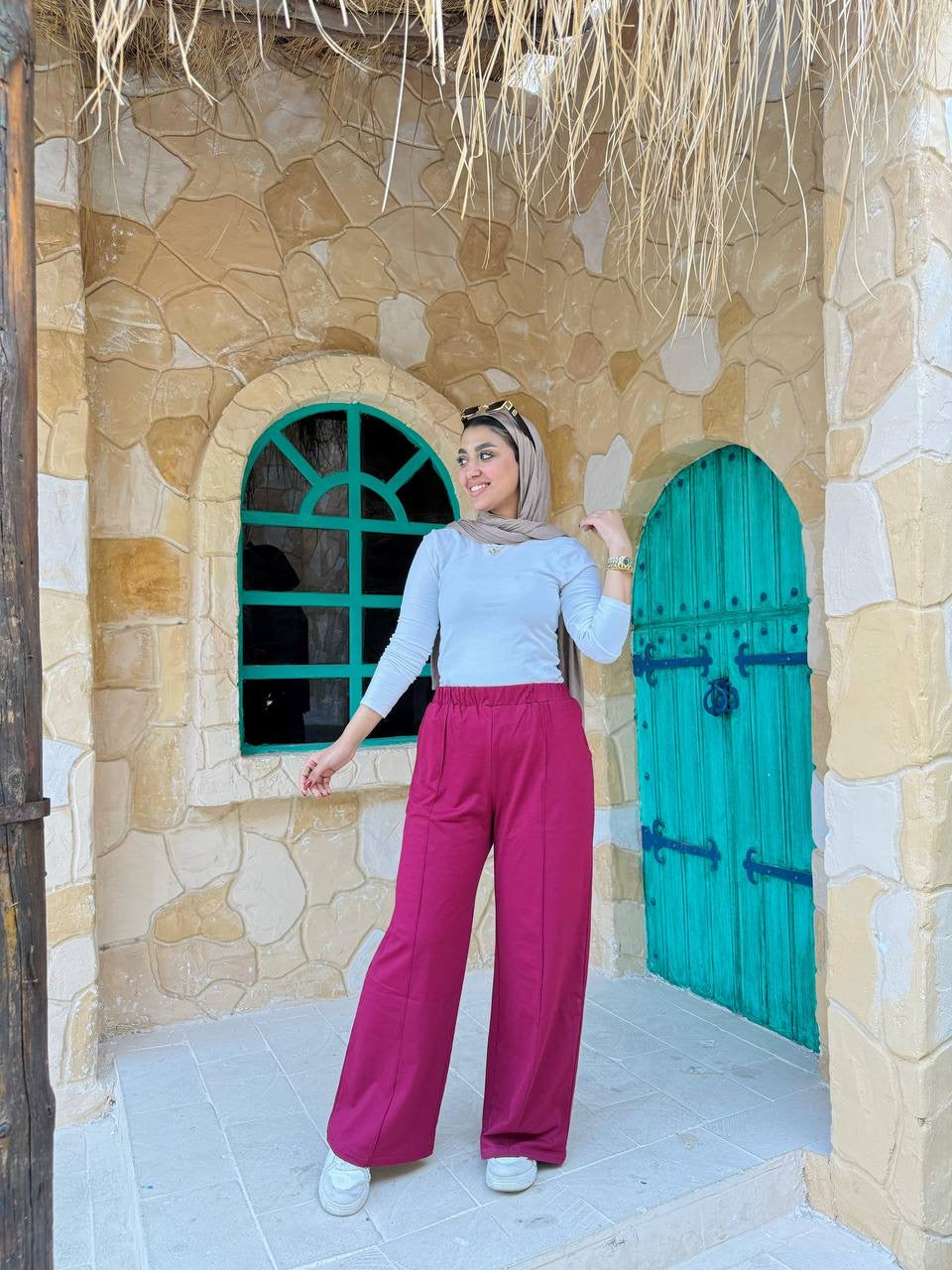 Vibrant Wide-Leg Pants Nosha Store