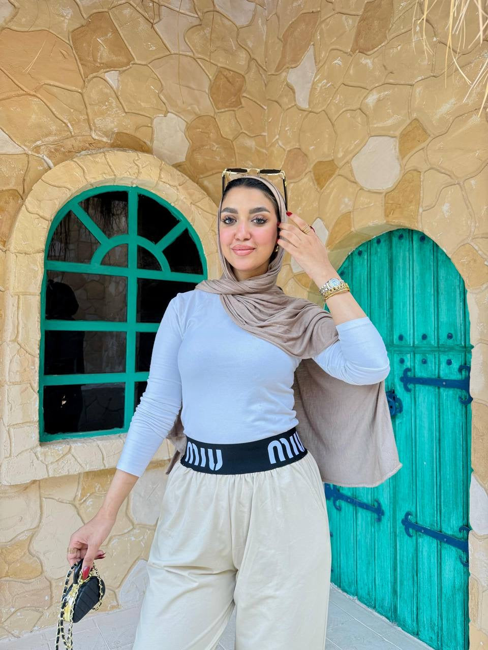 Wide-Leg Pants with Waistband Nosha Store