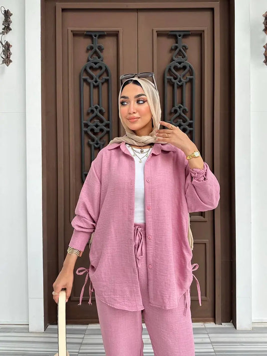 Two-Piece Linen Suit Nosha Store