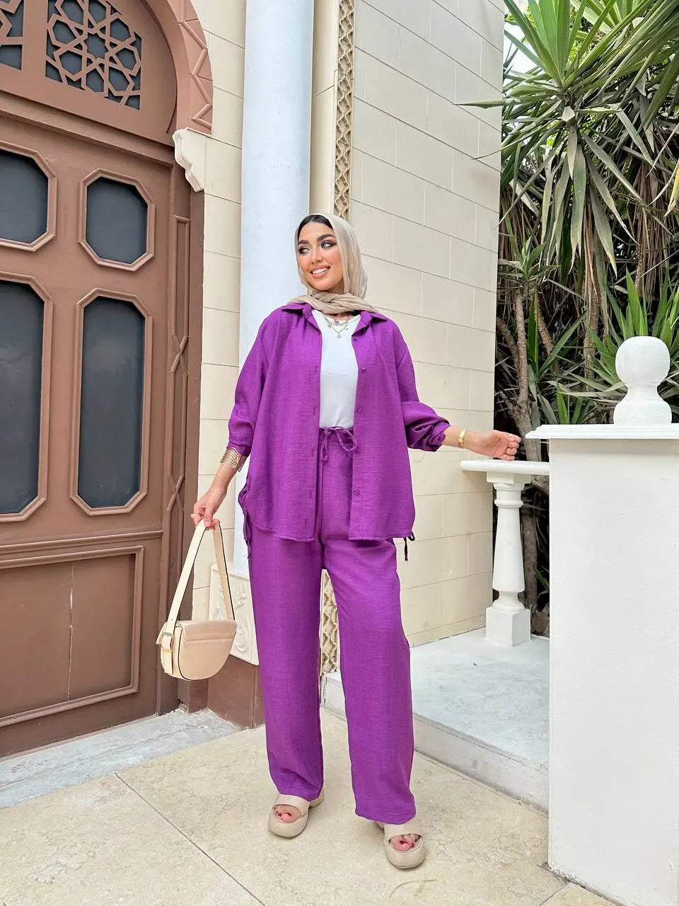 Two-Piece Linen Suit Nosha Store