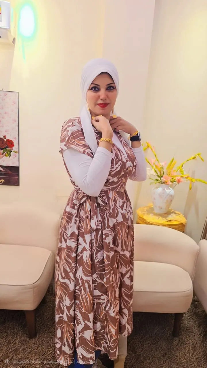 Floral Button-Down Dress Nosha Store