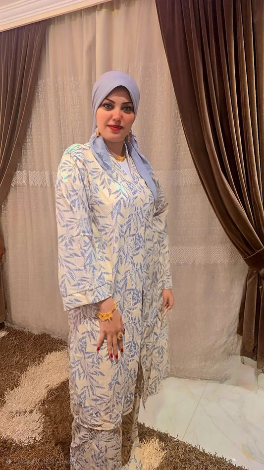 Floral Print Two-Piece Set Nosha Store