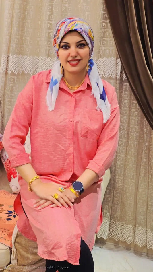 The Essential Coral Tunic Shirt Nosha Store