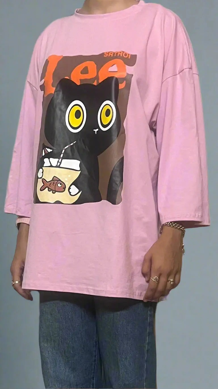 Oversized Lee Cat T-shirt Nosha Store