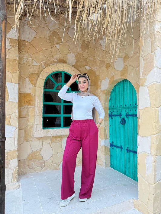 Vibrant Wide-Leg Pants Nosha Store