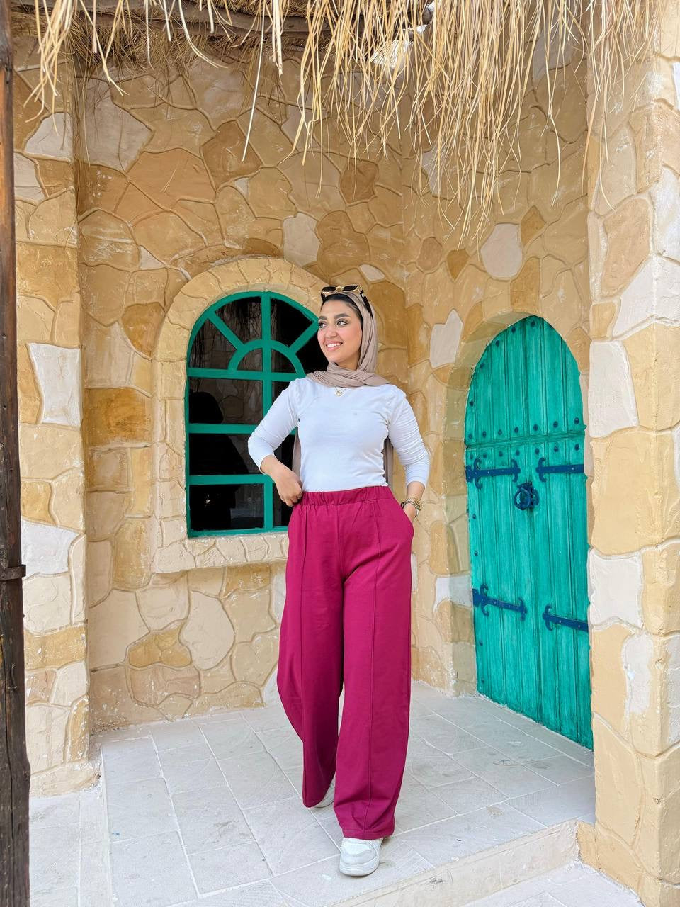 Vibrant Wide-Leg Pants Nosha Store