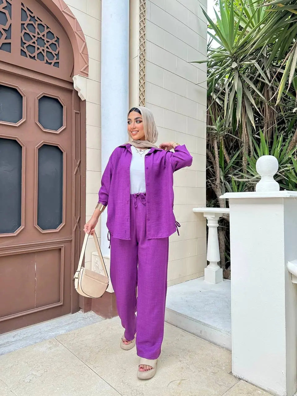 Two-Piece Linen Suit Nosha Store