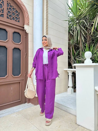 Two-Piece Linen Suit Nosha Store