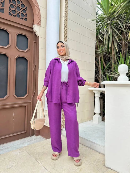 Two-Piece Linen Suit Nosha Store