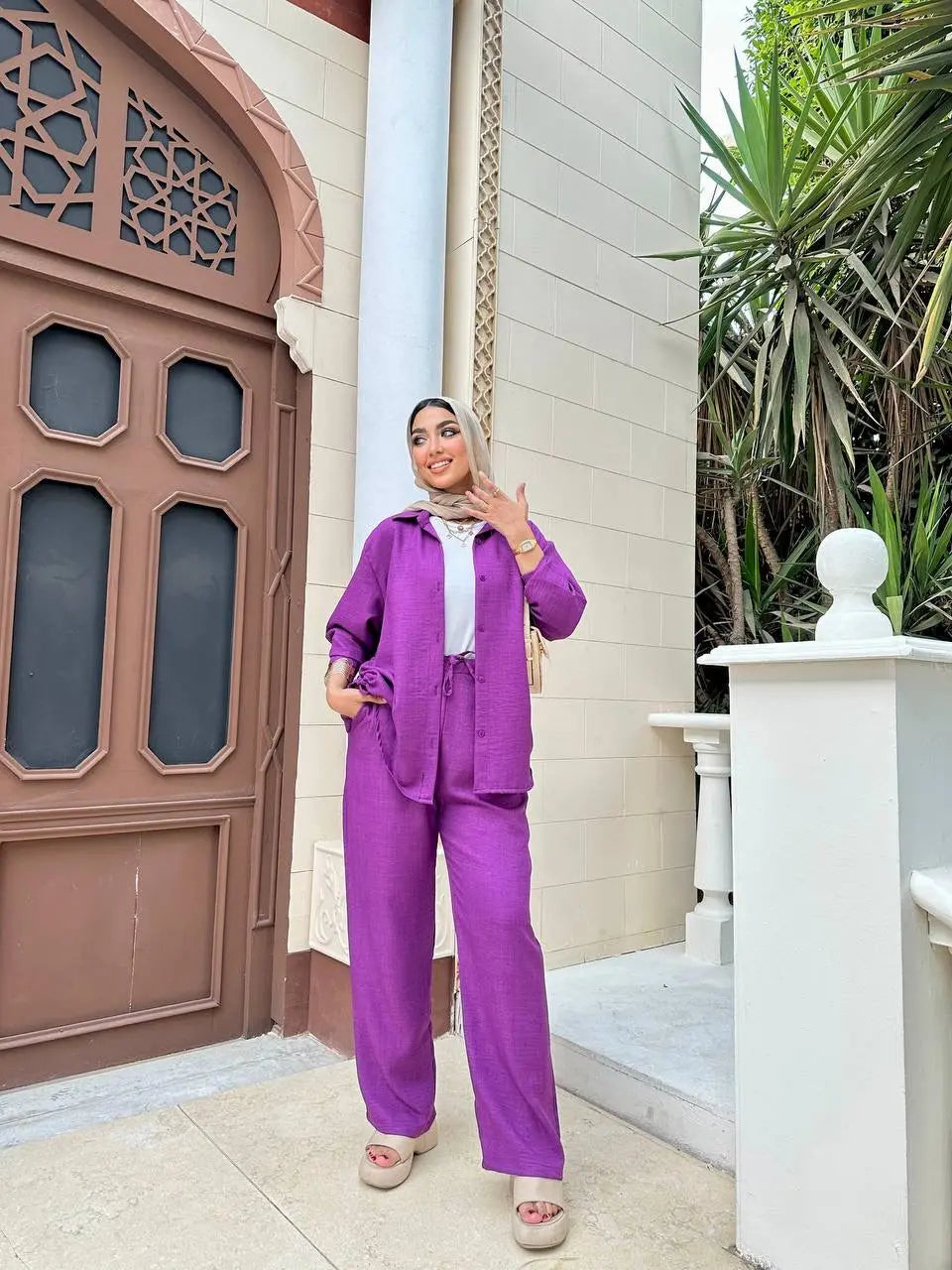 Two-Piece Linen Suit Nosha Store