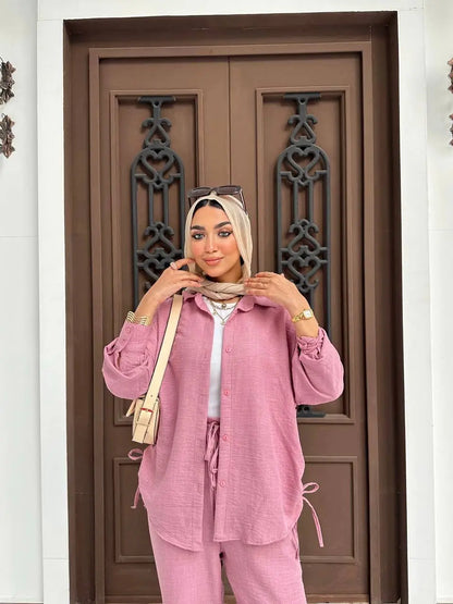 Two-Piece Linen Suit Nosha Store