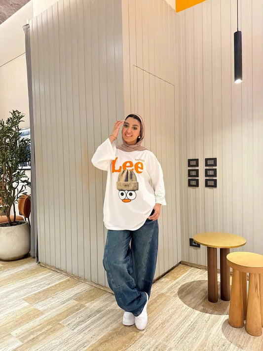 "Lee" Duck Graphic T-Shirt Nosha Store