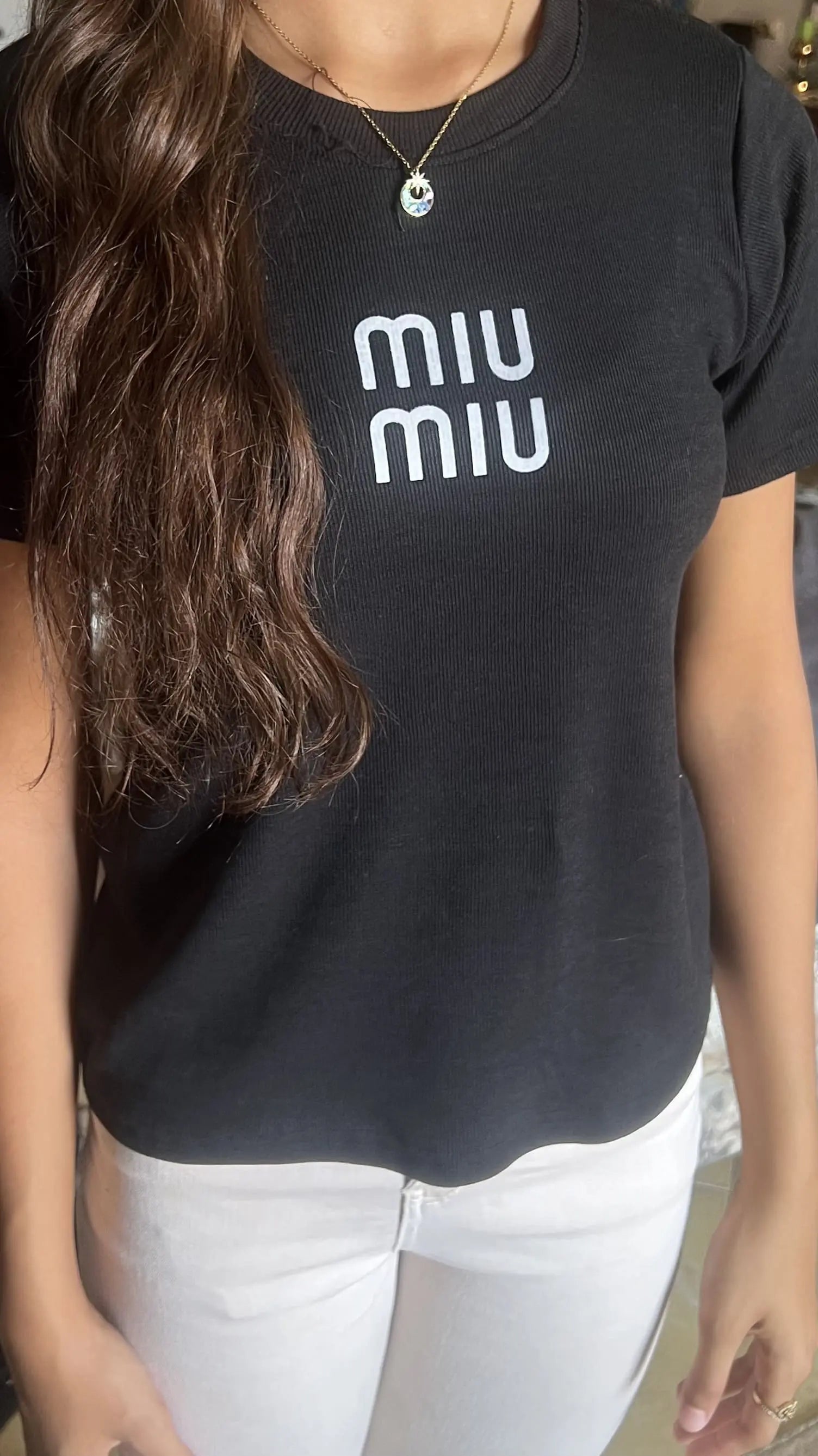 Ribbed MIUMIU T-Shirt Nosha Store