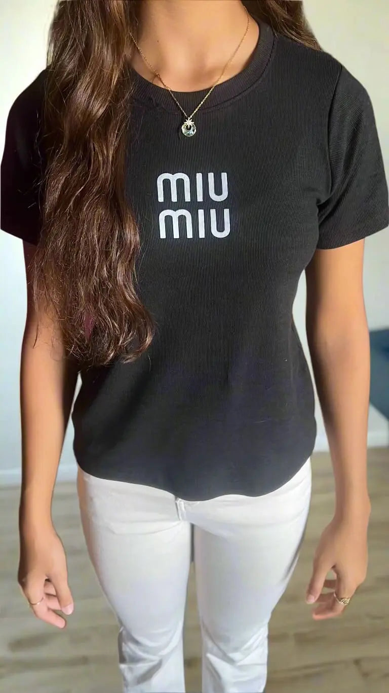 Ribbed MIUMIU T-Shirt Nosha Store