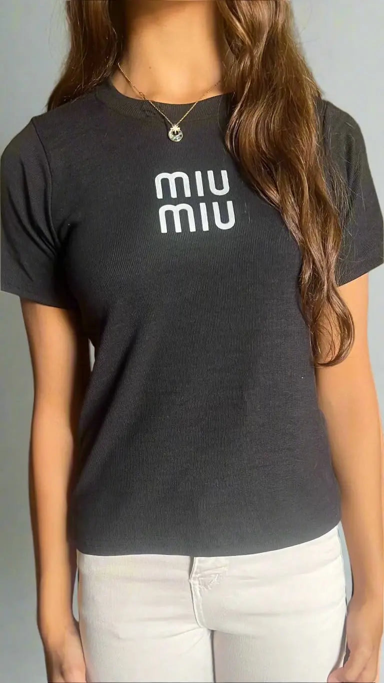 Ribbed MIUMIU T-Shirt Nosha Store