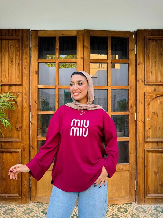 "Miu Miu" Logo Sweatshirt Nosha Store