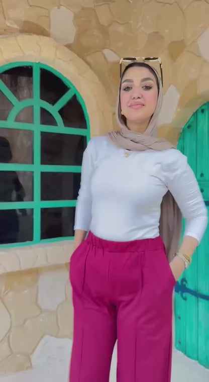 Vibrant Wide-Leg Pants